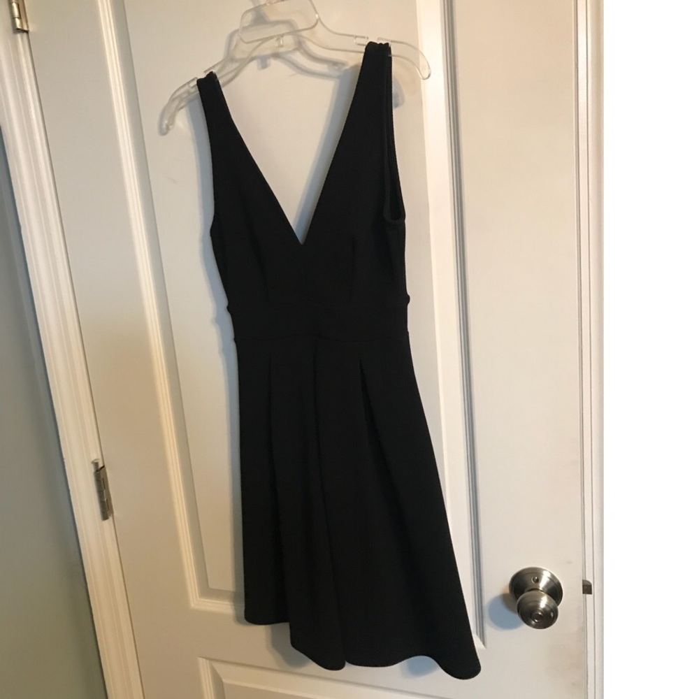 Aqua black dress